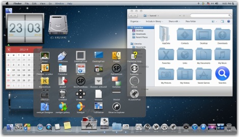 2. mengubah windows 7 menjadi apple mac lion