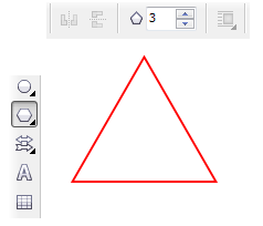 11. cara membuat segitiga simetris di Coreldraw