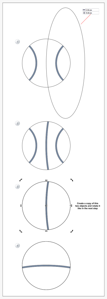 6. cara menggambar bola di coreldraw
